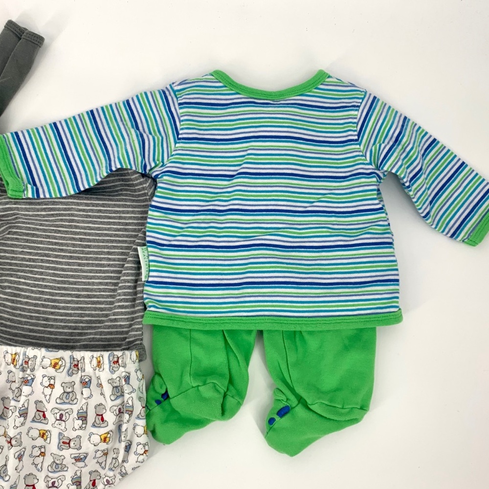 Lot 4 newborn baby boy Carter’s Circo Fuzzibunz - Picture 10 of 10